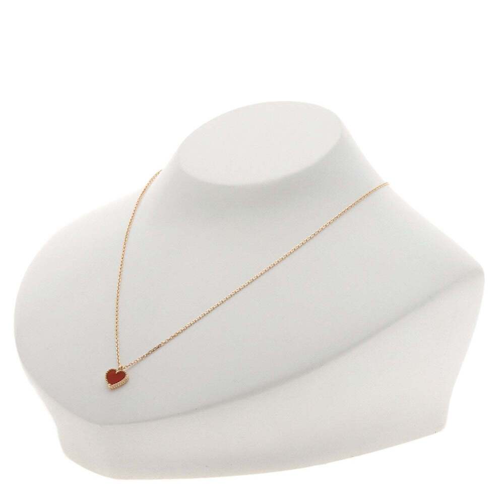 Van Cleef & Arpels Sweet Heart Carnelian Necklace in 18K Pink Gold for Women - Picture 5 of 5